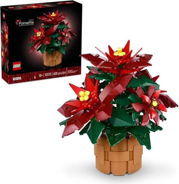 LEGO Icons Poinsettia Building Set - Artificial