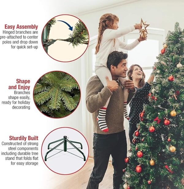 National Tree Company Pre-Lit 'Feel Real' Artificial Full Christmas - Image 3