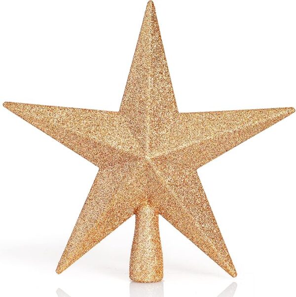 Ornativity Glitter Star Tree Topper - Christmas Decorative