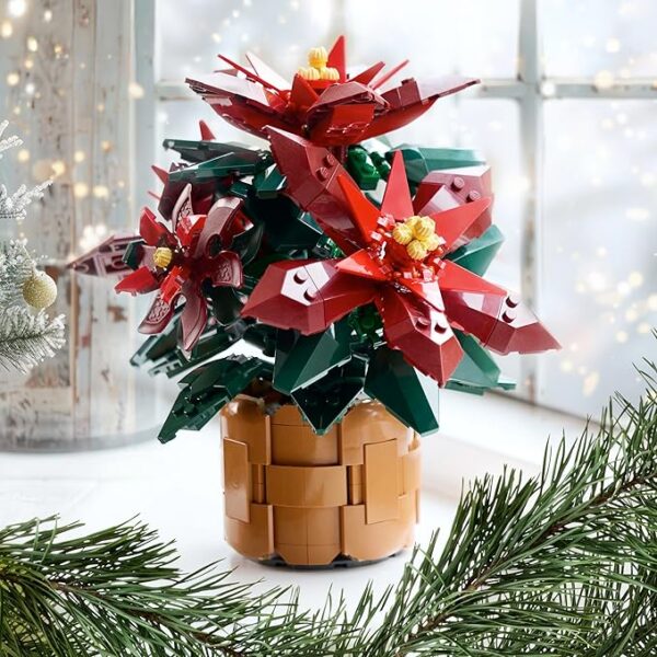 LEGO Icons Poinsettia Building Set - Artificial - Image 2